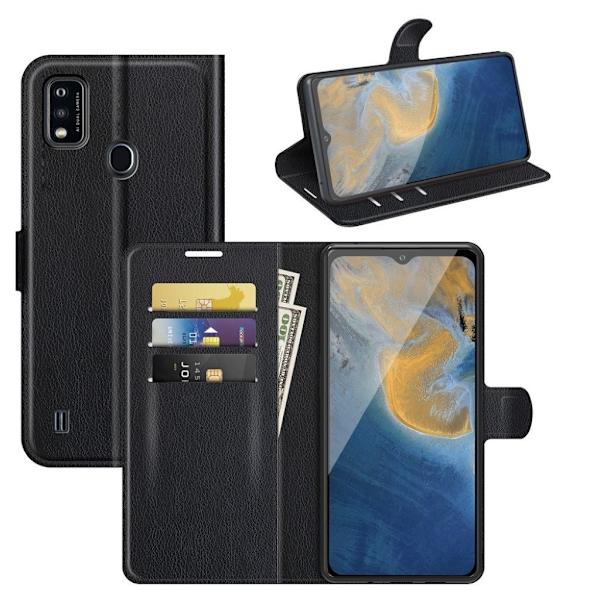 Klassisk ZTE Blade A51 flip etui - Sort Black