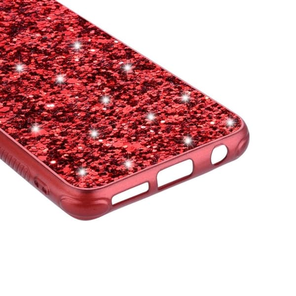 Glitter Samsung Galaxy A10e deksel - Rød Red