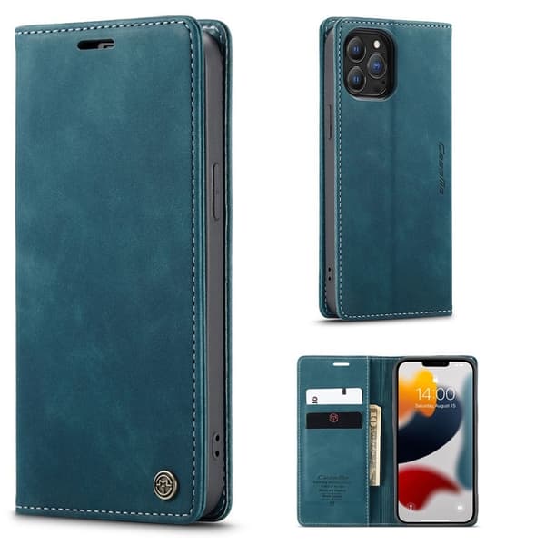 CaseMe iPhone 13 Pro Vintage Etui - Grønn Green
