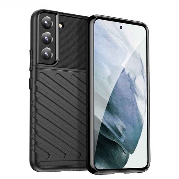 Thunder Samsung Galaxy S22 Suojakotelo - Musta Black