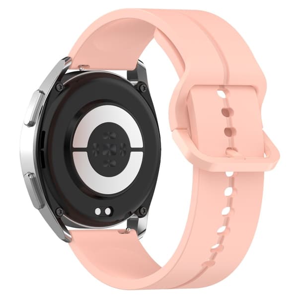 22mm Universal silikonihihna - Vaalea Pinkki Pink