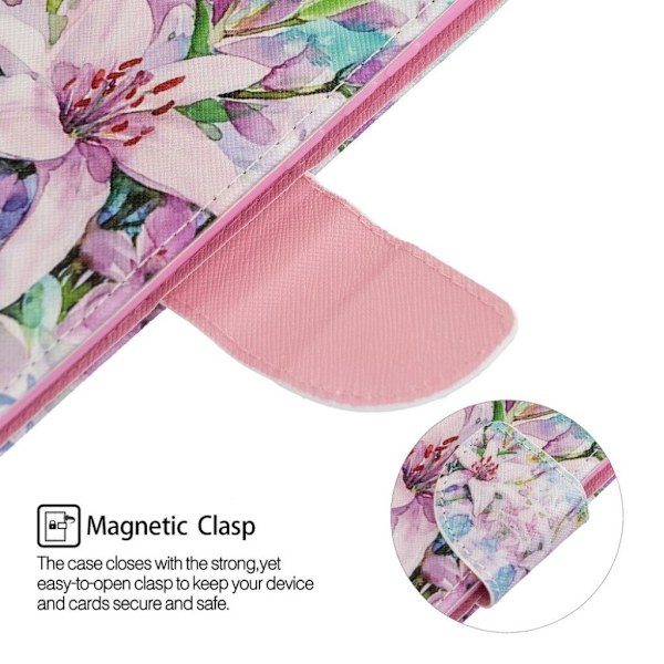 Wonderland iPhone 12 Pro Max Flippetui - Nydelig Blomst Multicolor
