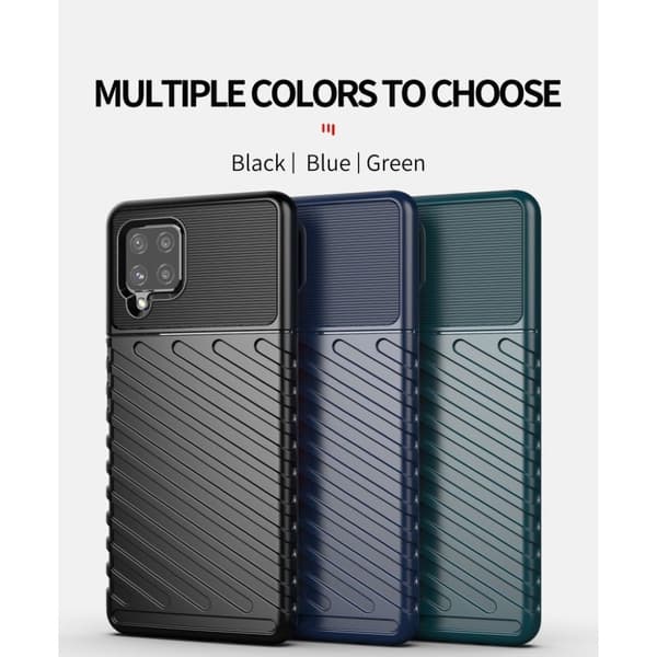 Thunder Samsung Galaxy A42 5G kotelot - Tummansininen Blue