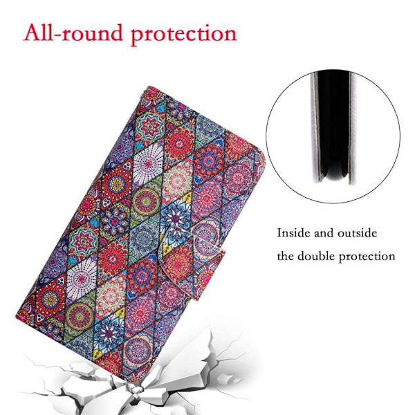 Wonderland Samsung Galaxy A54 Flip Etui - Kaleidoscope Multicolor