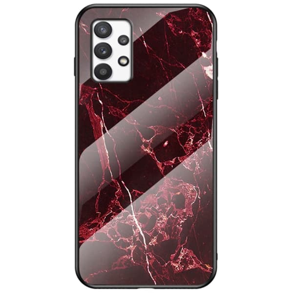 Fantasy Marble Samsung Galaxy A53 5G Cover - Blood Rød Marmor Red