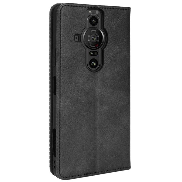 Bofink Vintage läder Sony Xperia Pro-I fodral - Svart Svart