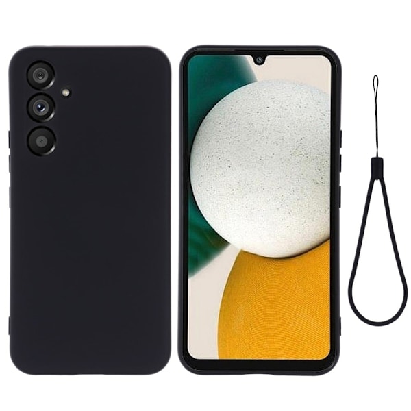 Matt Samsung Galaxy A34 5G skal av flytande silikon - Svart Svart