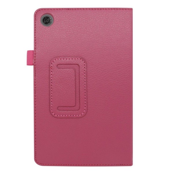 Lenovo Tab M8 litchi leather flip case - Rose Pink