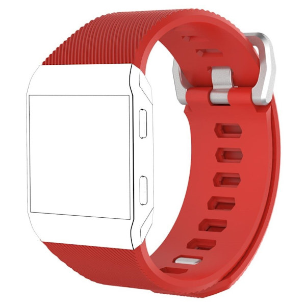 Fitbit Ionic mönstrat klockband av silikon - Röd - Storlek S Röd