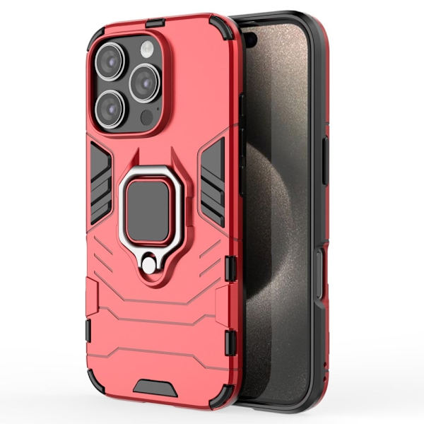 Iskunkestävä iPhone 16 Pro Panther-kuoret - Punainen Red