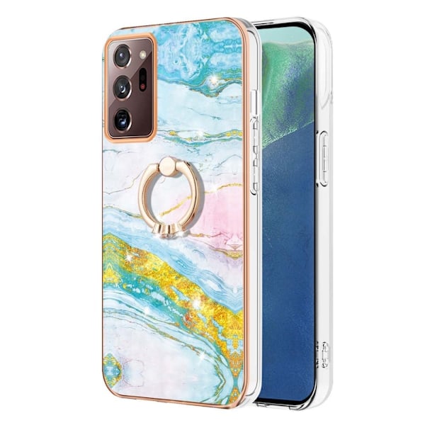 Marmormotiv Samsung Galaxy Note 20 Ultra 5G skal - Grön Och Gul Marmor Dis multifärg