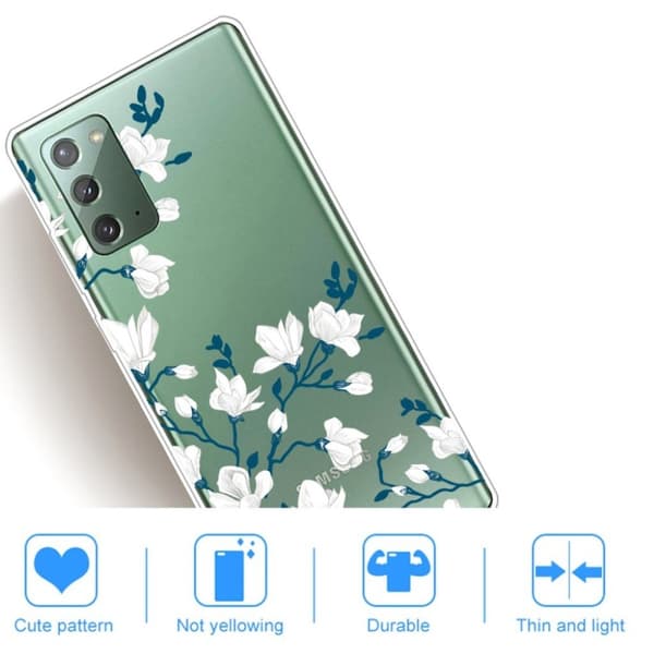 Deco Samsung Galaxy Note 20 cover - Hvid White