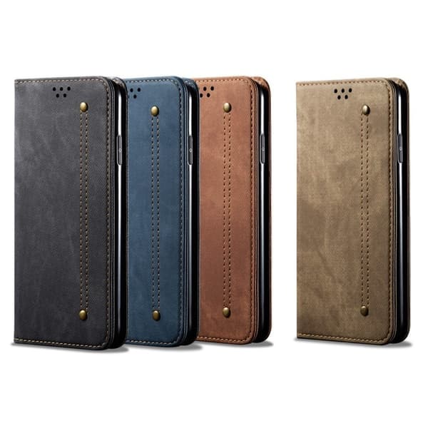 Jeans Oppo A9 (2020) etui - Sort Black