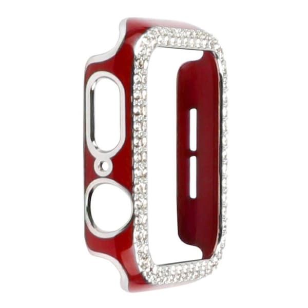 Apple Watch 44 mm tofarget strassdeksel - Rød / Rød Red