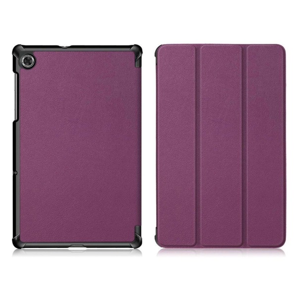 Lenovo Tab M10 HD Gen 2 tri-fold leather flip case - Purple Lila