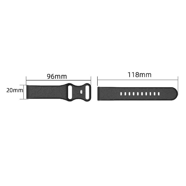 Garmin Venu 2 Plus / vivoactive 5 20mm silikonarmband Leopard Texture Justerbart armband - Grönt Från Tallbarr Grön