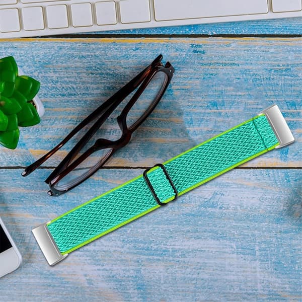 Fitbit Charge 3 klockarmband i nylon i sportstil - Gul / Grön Grön