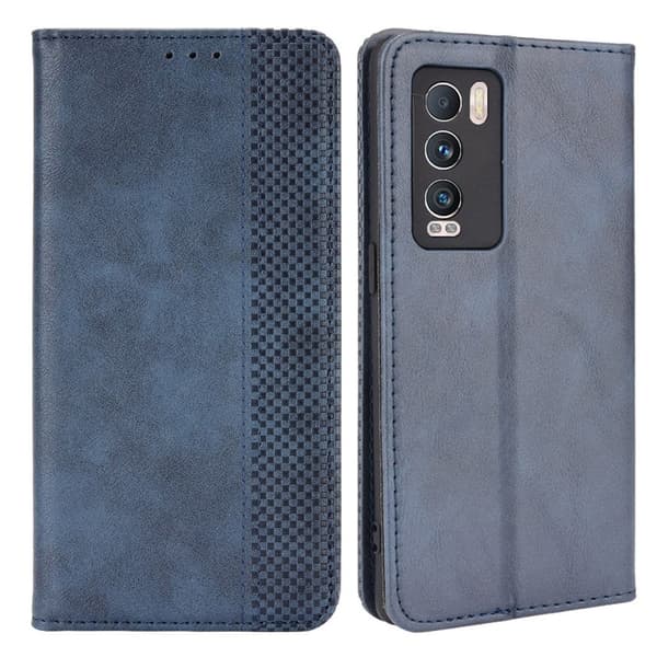 Bofink Vintage läder Realme GT Explorer Master fodral - Blå Blå
