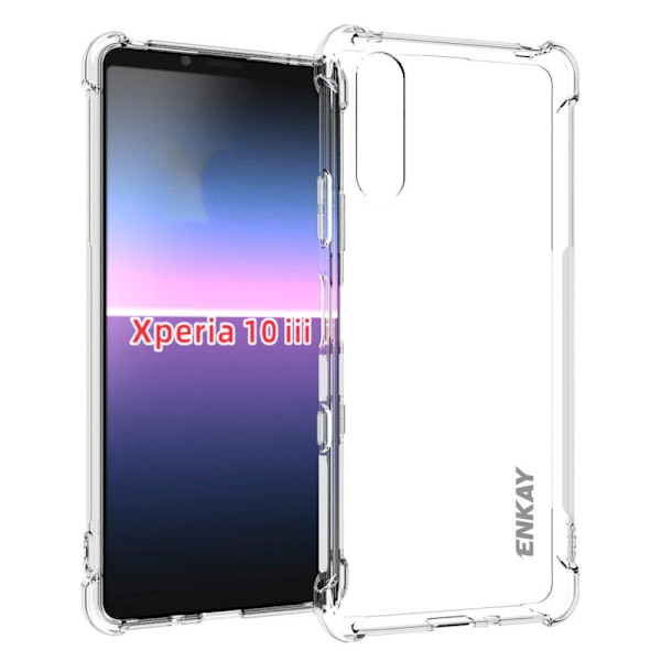 ENKAY klart faldsikkert etui til Sony Xperia 10 III Transparent