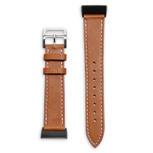 Fitbit Charge 5 aito nahkakellon hihna - Ruskea Brown