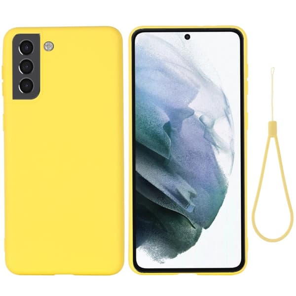 Matte Liquid Samsung Galaxy S22 silikone cover - Gul Yellow