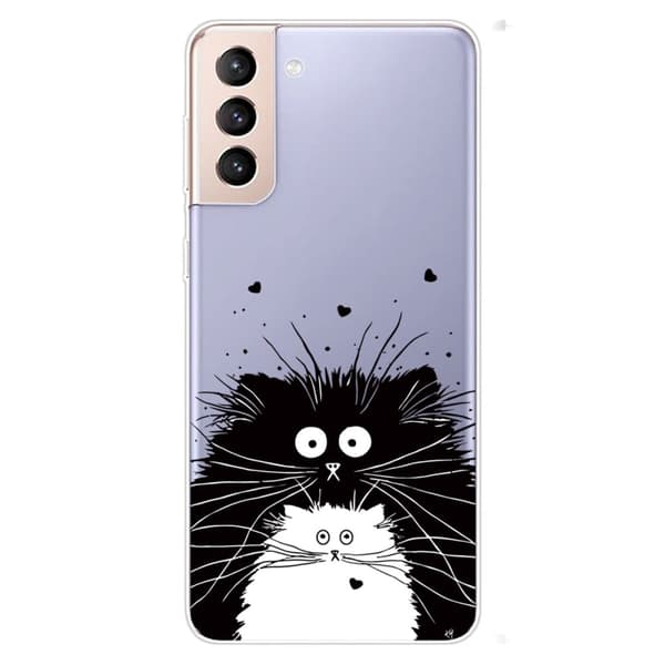 Deco Samsung Galaxy S22 Etui - To Katter Black