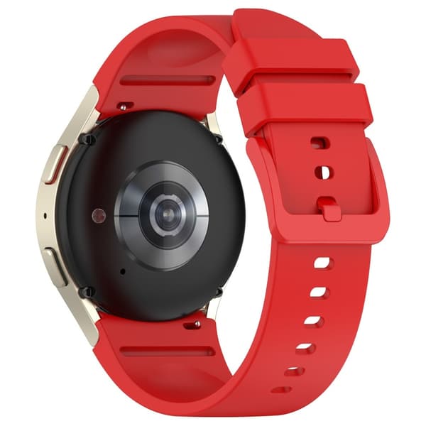 20mm Samsung Galaxy Watch 6 / 6 Classic / 4 / 4 Classic silikonerem - Rød Red