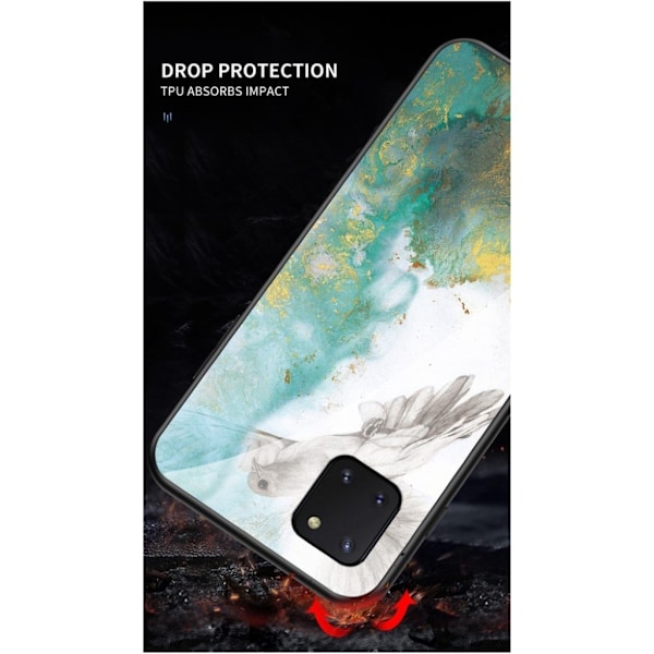 Fantasy Marble Samsung Galaxy Note 10 Lite cover - Smaragd Multicolor