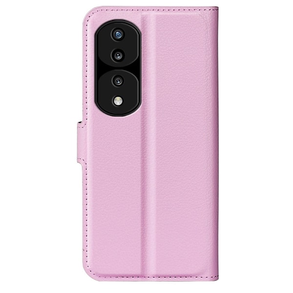 Klassisk Honor 70 Pro Flip Etui - Lyserød Pink