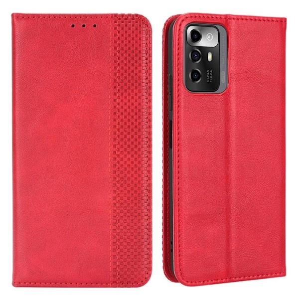 Bofink Vintage ZTE Blade A72 Læder Etui - Rød Red