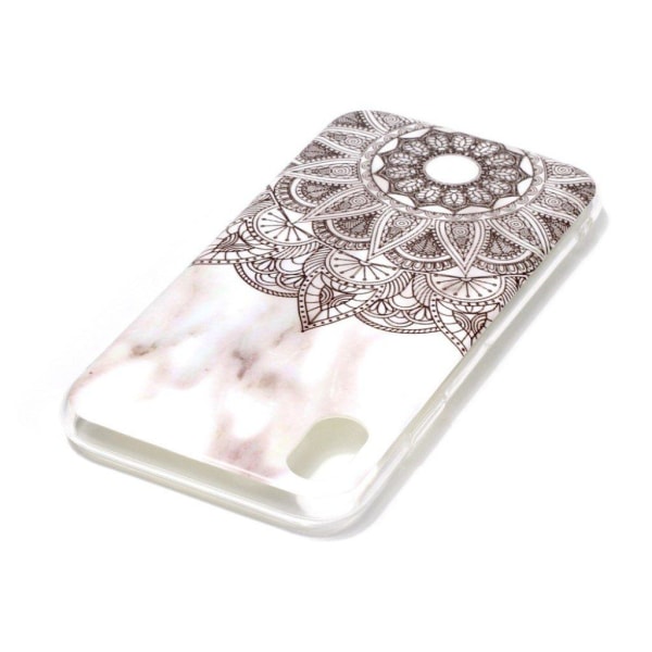 Etui med mønsterprint til iPhone Xr - Mandala Flower Brown