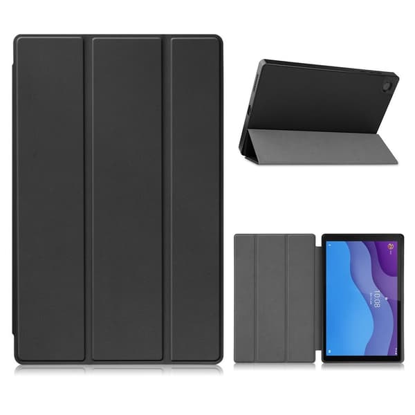 Lenovo Tab M10 HD Gen 2 litchi-nahkakotelo - Musta Black