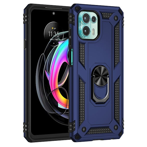 Ring Guard-etui - Motorola Edge 20 Lite - Blå Blue