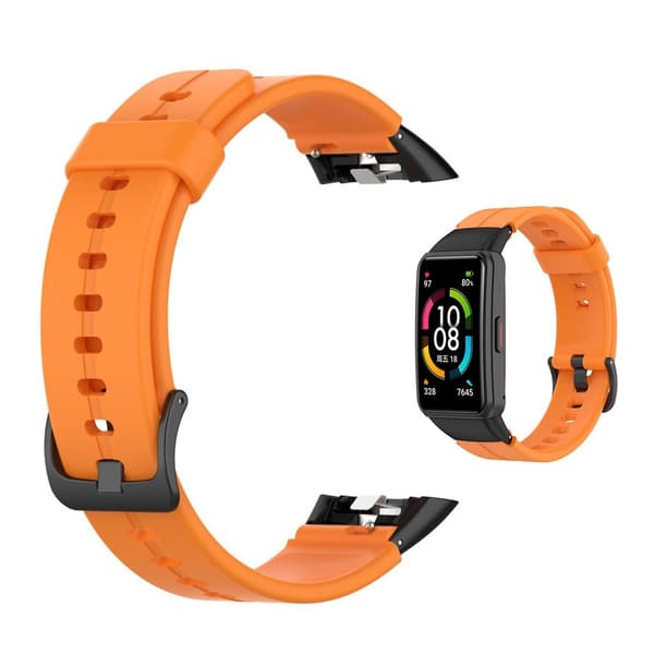 Honor Band 6 justerbar silikone urrem - Orange Orange