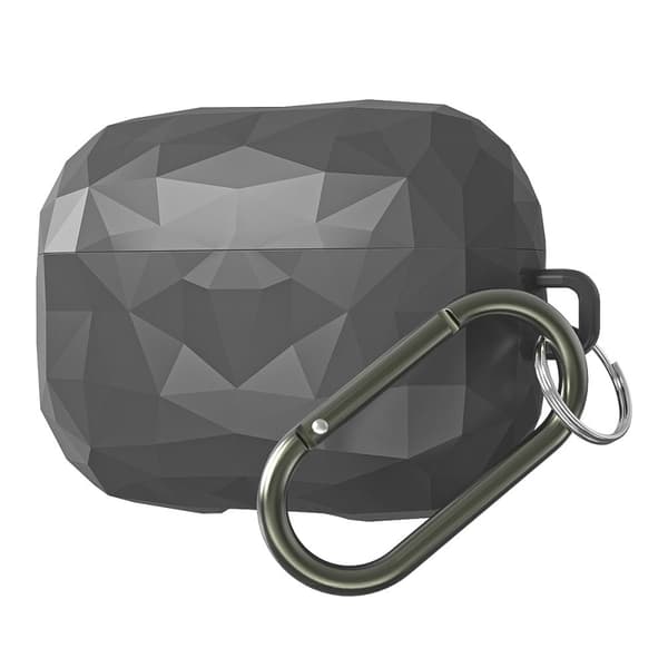AirPods Pro-cover i rombisk stil med spænde - Grå Blue
