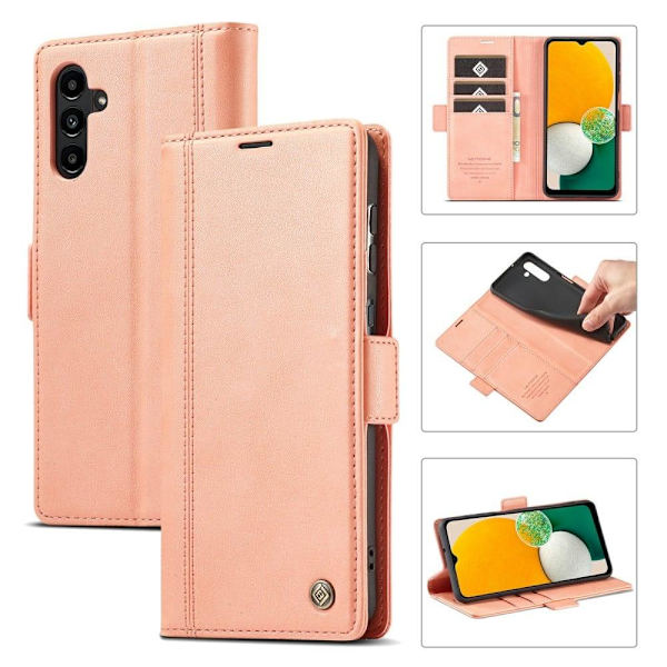LC.Imeeke läder Samsung Galaxy A14 fodral - Rosa Rosa