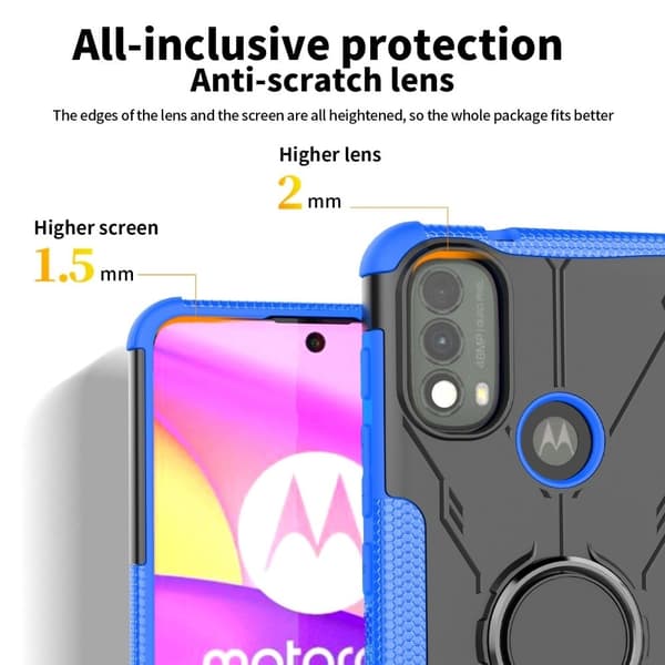 Kickstand-deksel med magnetisk ark for Motorola Moto E30 / E40 - Grønn Green