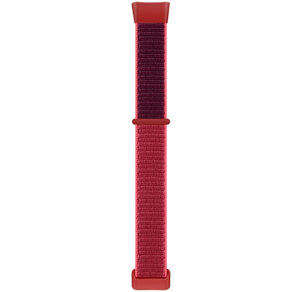 Fitbit Charge 5 / 6 Nylon Strap Quick Release Sport Watch Band - Punainen / Punainen Red