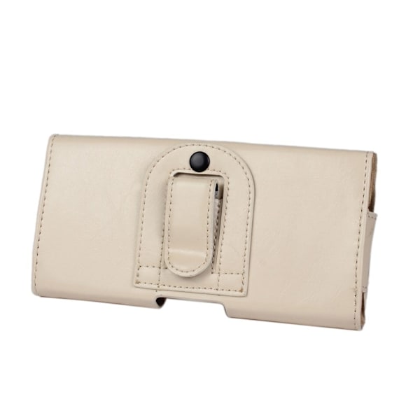 Gaarder Påse (Beige) Samsung Galaxy A7 ÄKTA Läder Bältes Fodral Beige