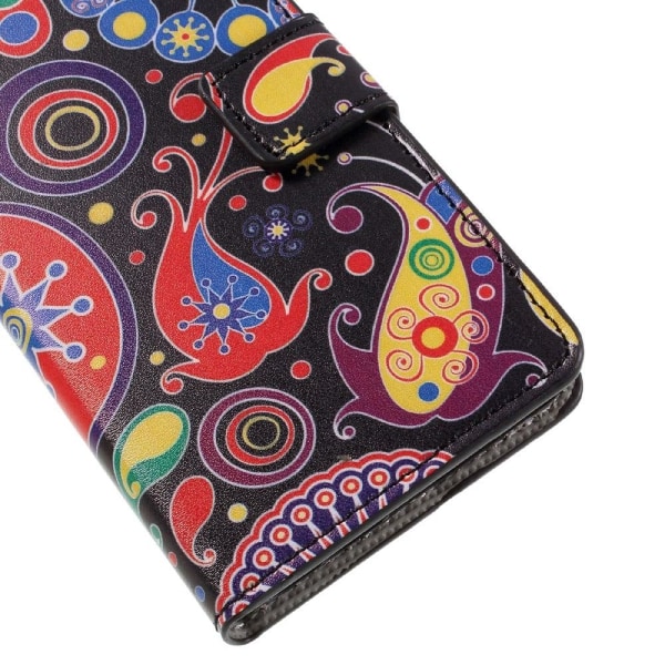 Moberg Läder Plånboksfodral med Stativ för Samsung Galaxy A3 SM- multifärg