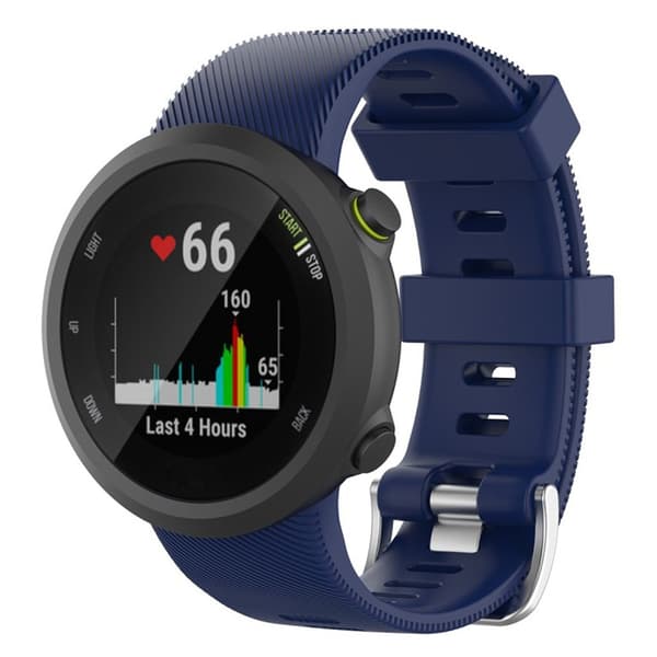 Garmin Forerunner 45 bekvämt klockarmband i silikon - Mörkblå Blå