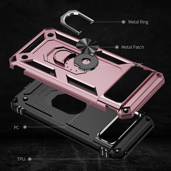 Bofink Combat Google Pixel 8 Pro Etui - Rødguld Pink
