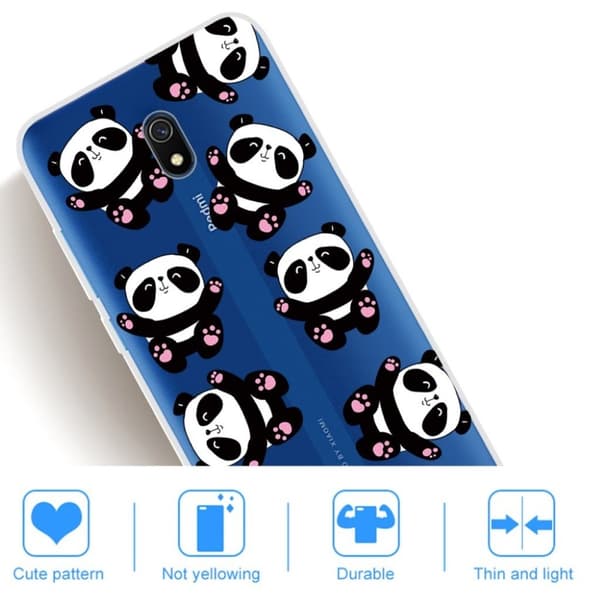 Deco Xiaomi Redmi 8A deksel - Pandas Black