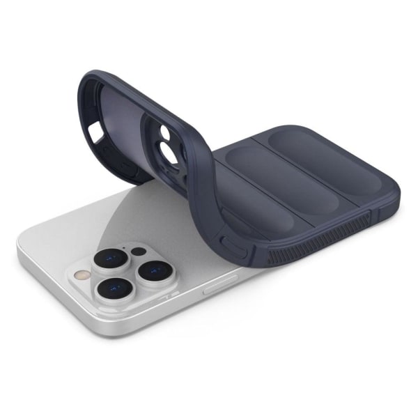 Blødt, grebsformet cover til iPhone 14 Pro - Mørkegråt Silver grey