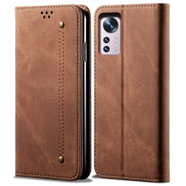 Jeans Xiaomi 12X / Xiaomi 12 fodral - Brun Brun