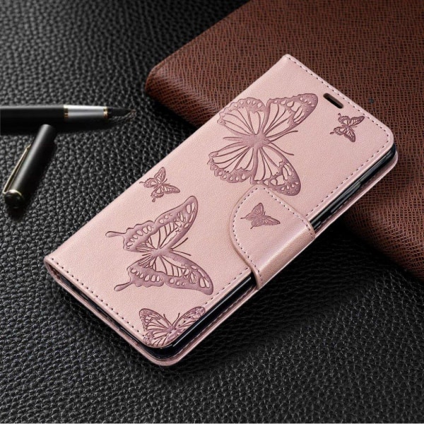 Butterfly Huawei P30 kotelot - Ruusukulta Pink