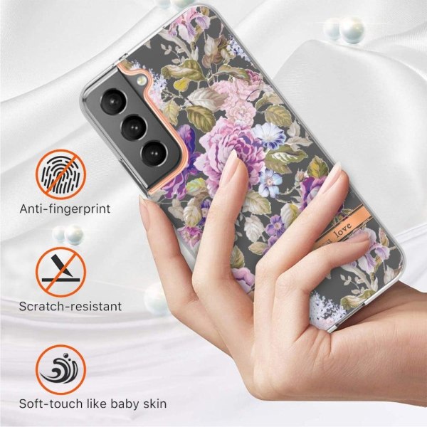 Erittäin ohut ja kestävä pehmeä kansi Samsung Galaxy S23:lle - Violetti Pioni Purple