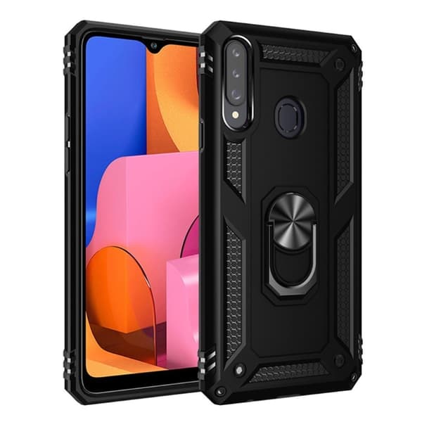 Bofink Combat Samsung Galaxy A20s cover – Sort Black