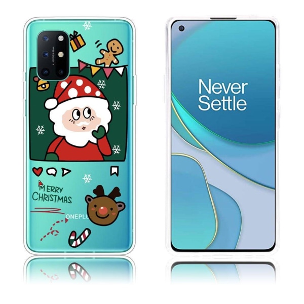Christmas OnePlus 8T case - Santa / Elk / Candy Canes Multicolor