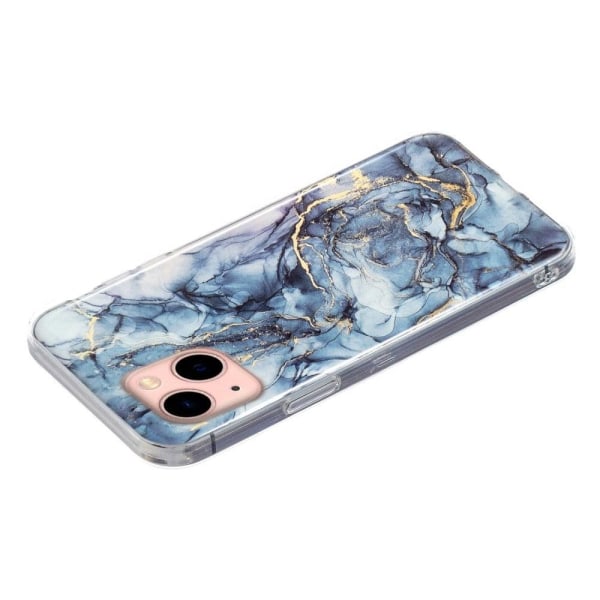 Marble design iPhone 14 cover - Grå Silver grey